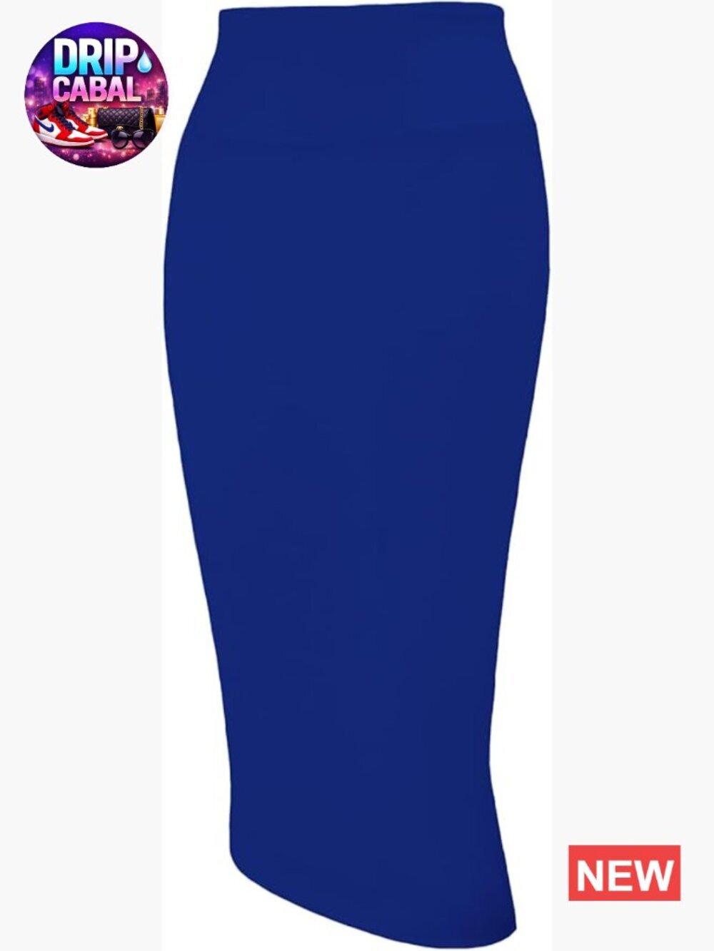 Women's High Waist Stretch Pencil Skirt Below Knee for Work Business Casual